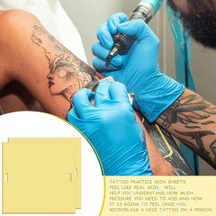 3pcs Blank Tattoo Practice Skin Double Sides for Microblading Practice