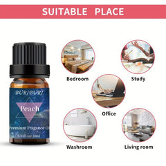10ml Peach Fragrance Oil for Aromatherapy Diffuser Candle Soap Making