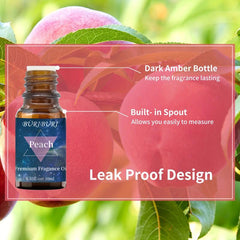 10ml Peach Fragrance Oil for Aromatherapy Diffuser Candle Soap Making