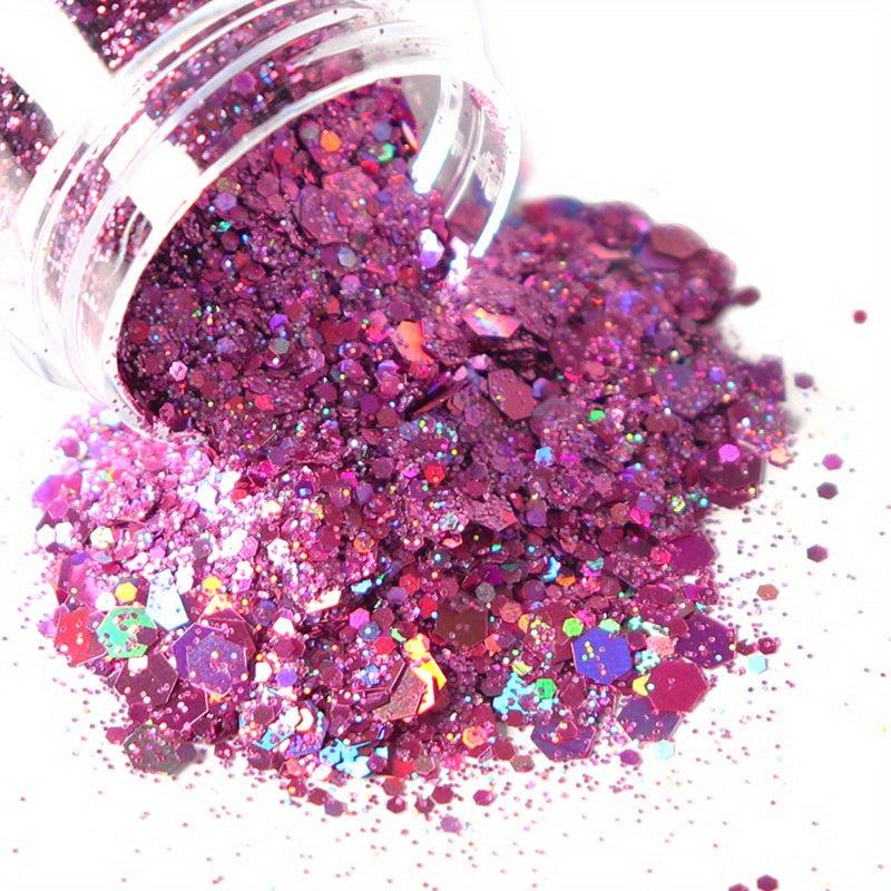 20g Holographic Nail Glitter Powder Hexagon Flakes Sequins for Manicure