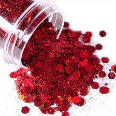 20g Holographic Nail Glitter Powder Hexagon Flakes Sequins for Manicure