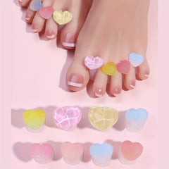 8pcs Soft Silicone Toe Separator Toe Spacer for Manicure Pedicure