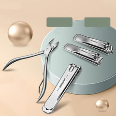 18 Pcs Stainless Steel Nail Cutter Pedicure Kit With Stylish Case