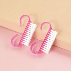 2pcs Nail Brush Manicure Pedicure Tools Kit