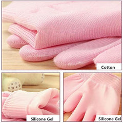 Moisturizing Gloves Socks for Dry Hand Foot Enhances Lotions Pink