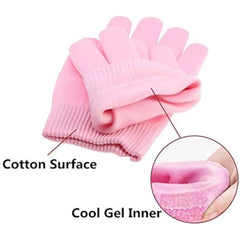 Moisturizing Gloves Socks for Dry Hand Foot Enhances Lotions Pink