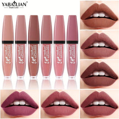 Nude Creamy Lip Glaze Matte Liquid Lipstick Waterproof Long Lasting