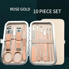 Rose Golden Stainless Steel Nail Clippers Set