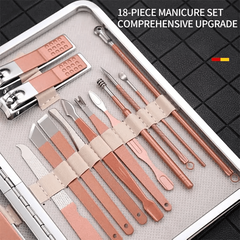 Rose Golden Stainless Steel Nail Clippers Set
