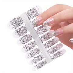 Glitter Nail Decal Strips for Sparkling Manicures