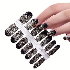 Glitter Nail Decal Strips for Sparkling Manicures