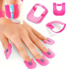 Spill Proof Nail Polish Protector U Shape - Reusable Finger Guard for Nail Art