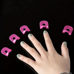 Spill Proof Nail Polish Protector U Shape - Reusable Finger Guard for Nail Art