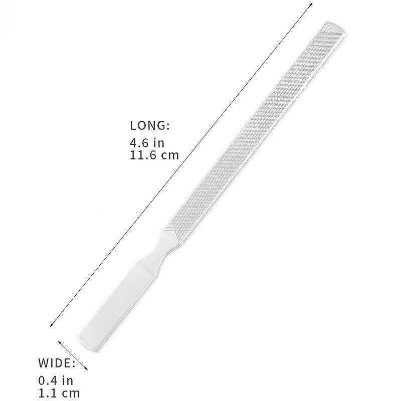 Stainless Steel Nail File Double Sided Sandpaper