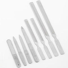 Stainless Steel Nail File Double Sided Sandpaper
