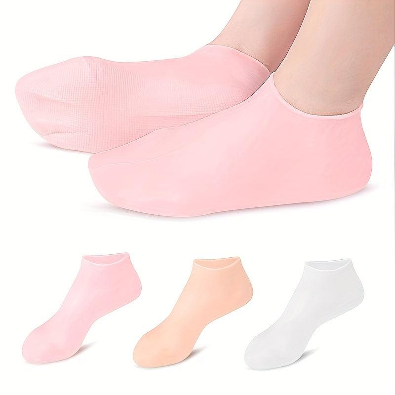 Moisturizing Socks for Dry Feet Overnight Spa Socks Silicone Moisture Enhancing