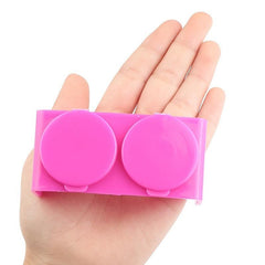 Double Cup Nail Art Soaking Dish with Lids for Mixing Acrylic Powder and Liquid
