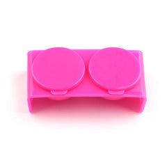 Double Cup Nail Art Soaking Dish with Lids for Mixing Acrylic Powder and Liquid