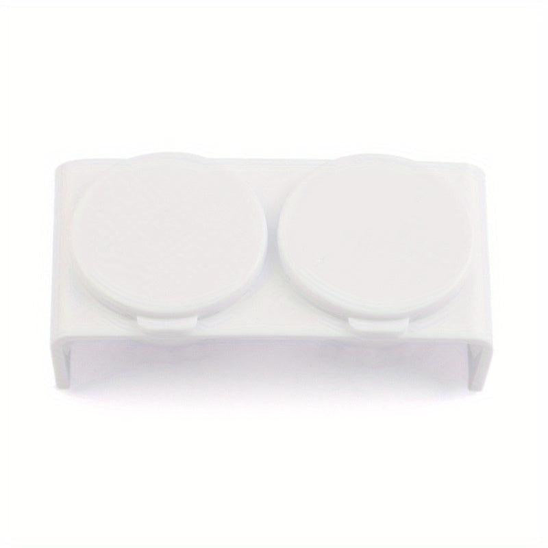 Double Cup Nail Art Soaking Dish with Lids for Mixing Acrylic Powder and Liquid