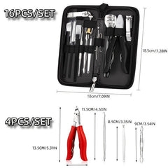 Stainless Steel Pedicure Set Toe Nail Clippers Nippers Dead Skin Remover