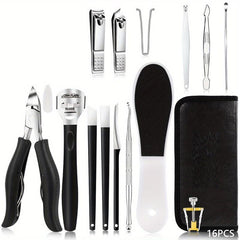 Stainless Steel Pedicure Set Toe Nail Clippers Nippers Dead Skin Remover