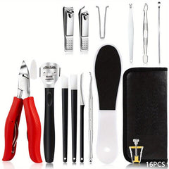 Stainless Steel Pedicure Set Toe Nail Clippers Nippers Dead Skin Remover