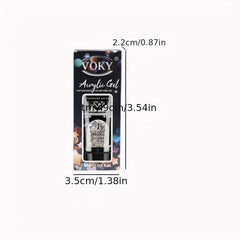 24pc Nail Art Extension Gel Set Reflective Glitter Nail Gel Kit