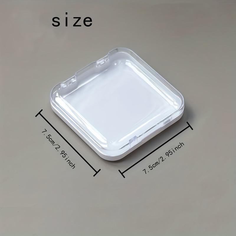 4pcs Square Flip Tool Box Nail Art Storage