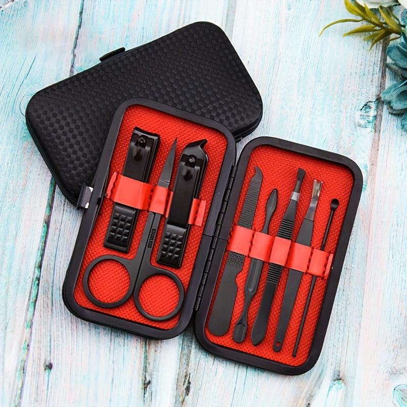 8 pcs Stainless Steel Nail Cutter and Scissors Set with Eagle Hook