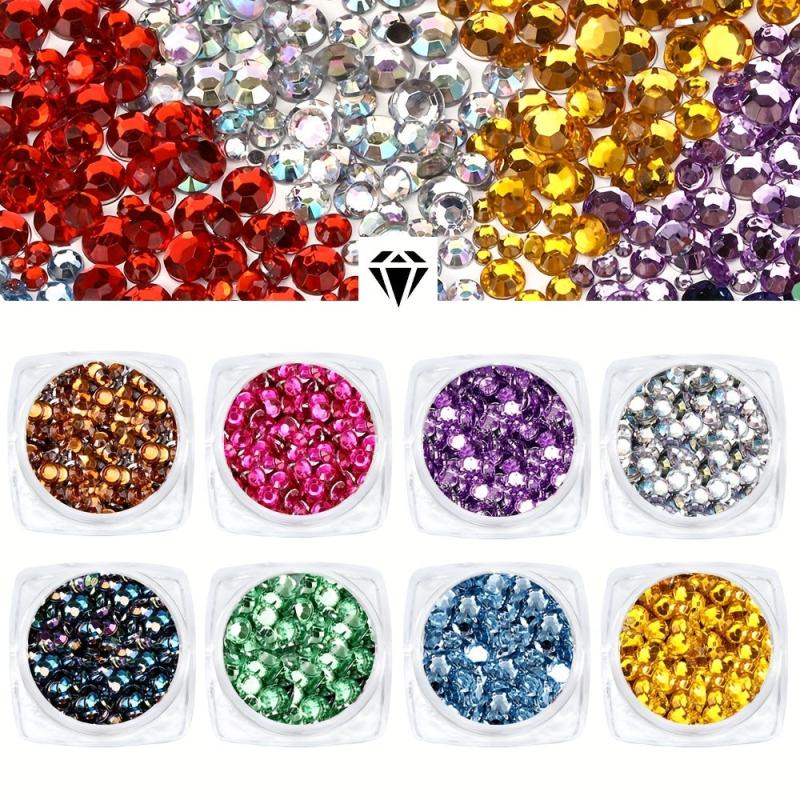 Flatback Glass Rhinestones Nail Art Crystal Decorations DIY