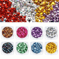 Flatback Glass Rhinestones Nail Art Crystal Decorations DIY