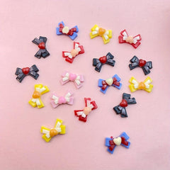 50Pcs Mini Bow Resin Crafts Ornament Manicure Jewelry Accessories