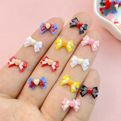 50Pcs Mini Bow Resin Crafts Ornament Manicure Jewelry Accessories