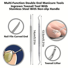 Ingrown Toenail Tool Kit Stainless Steel Clippers for Thick and Ingrown Nails