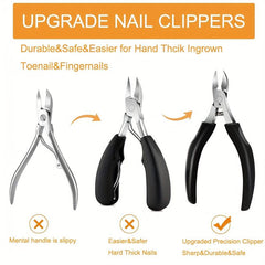 Ingrown Toenail Tool Kit Stainless Steel Clippers for Thick and Ingrown Nails