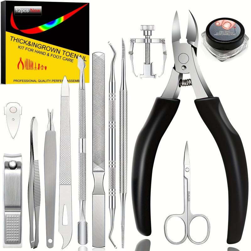 Ingrown Toenail Tool Kit Stainless Steel Clippers for Thick and Ingrown Nails