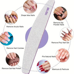 10 PCS Nail File And Buffer Professional Nail Files Nail Styling Tools