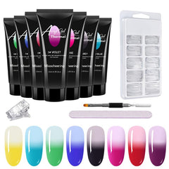 Temperature Changing Nail Extension Kit Gel Polish Set