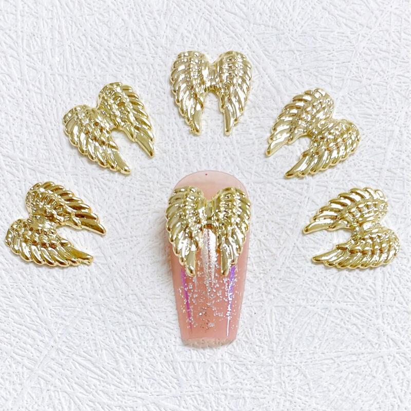 10pcs Angel Wing Nail Art Charms 3D Retro Angel Wing Nail Art Accessories