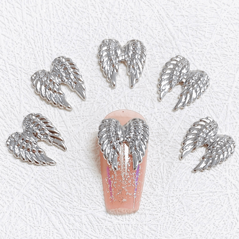 10pcs Angel Wing Nail Art Charms 3D Retro Angel Wing Nail Art Accessories