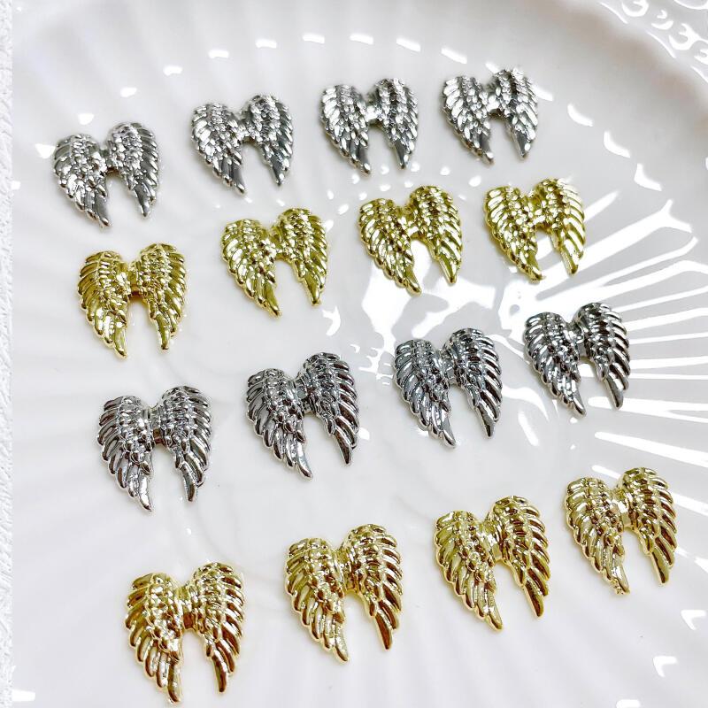 10pcs Angel Wing Nail Art Charms 3D Retro Angel Wing Nail Art Accessories