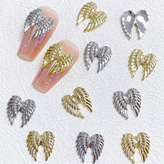 10pcs Angel Wing Nail Art Charms 3D Retro Angel Wing Nail Art Accessories