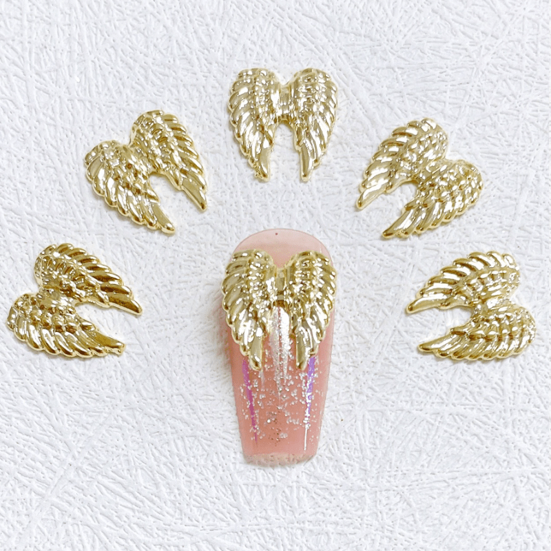 10pcs Angel Wing Nail Art Charms 3D Retro Angel Wing Nail Art Accessories