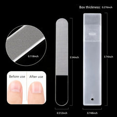 Glass Nail File and Buffer Set for Natural Nails - Shine and Polish Your Nails