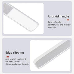 Glass Nail File and Buffer Set for Natural Nails - Shine and Polish Your Nails