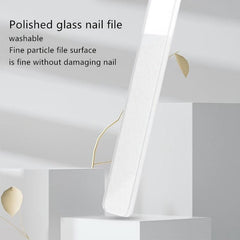 Glass Nail File and Buffer Set for Natural Nails - Shine and Polish Your Nails