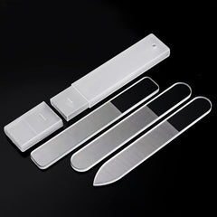 Glass Nail File and Buffer Set for Natural Nails - Shine and Polish Your Nails