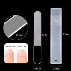 Glass Nail File and Buffer Set for Natural Nails - Shine and Polish Your Nails