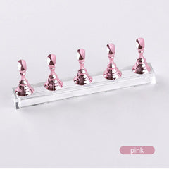 5pcs Acrylic Nail Practice Display Stand Nail Tips Holder