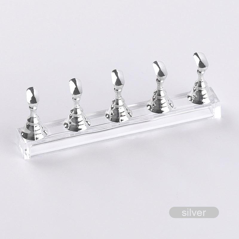 5pcs Acrylic Nail Practice Display Stand Nail Tips Holder